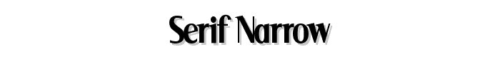 Serif Narrow font